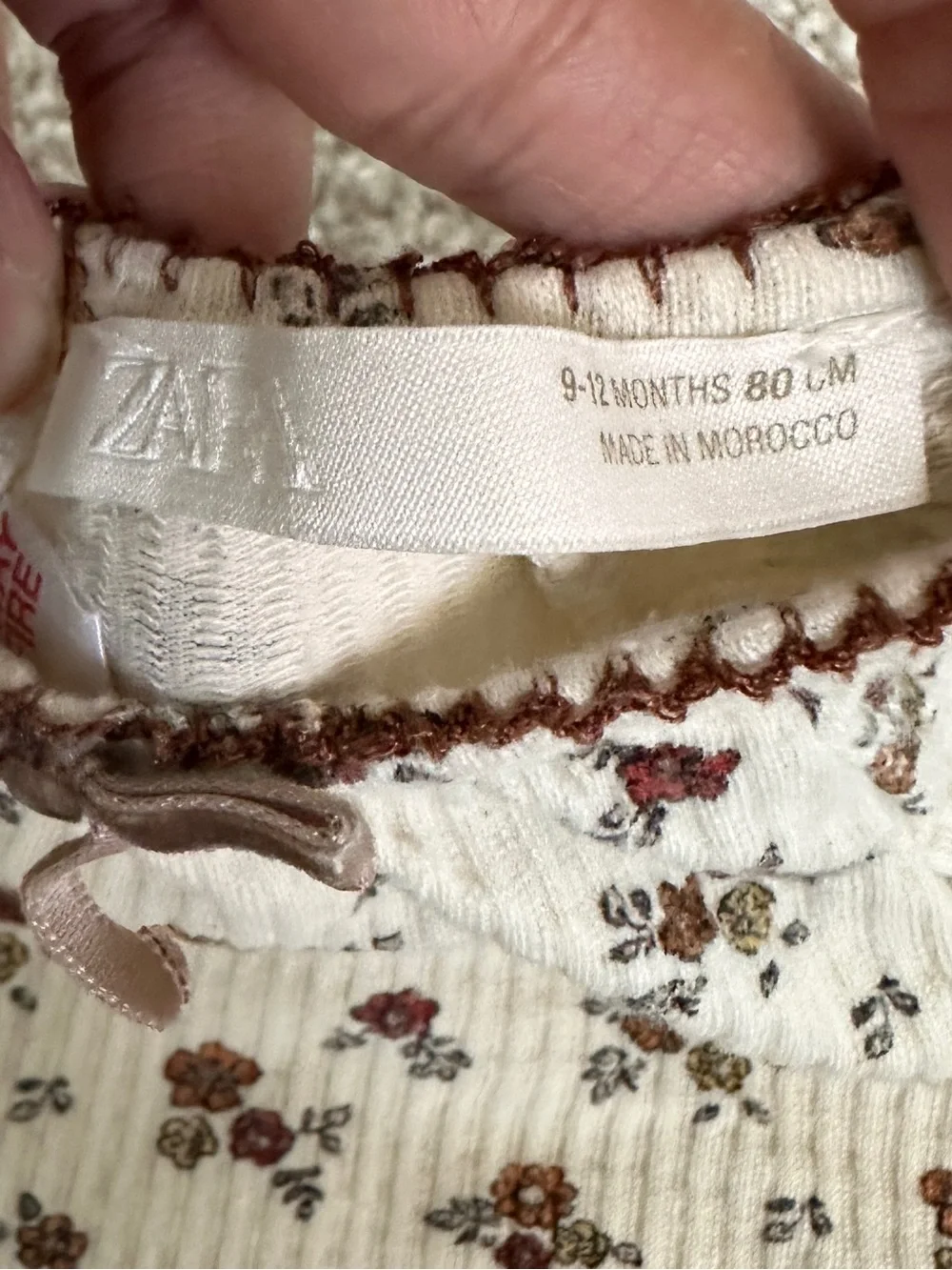 Zara Baby Floral Long sleeve and Pants Set